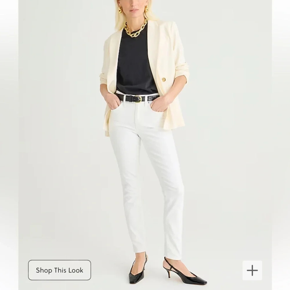 J.crew white jeans style is toothpick spring classic denim skinny $88